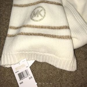Michael kors scarf beige new with tags